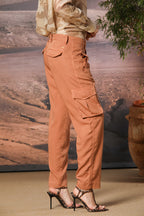 Asia Snake Damen Cargo-Hose in Modal Relaxed Fit