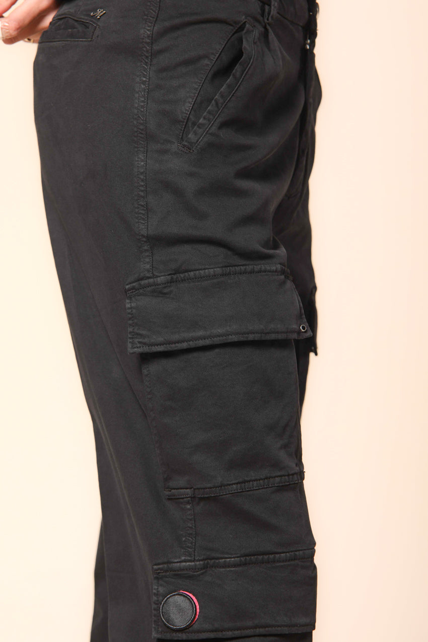 Evita Cargo pantaloni cargo donna in gabardina curvy fit