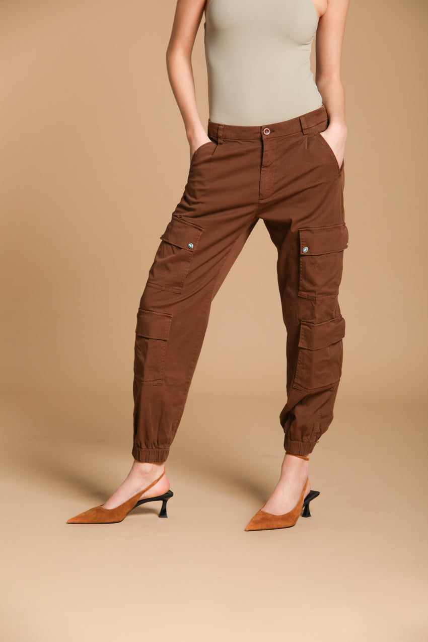 Evita Cargo Damen Hose in Gabardine Relaxed Fit