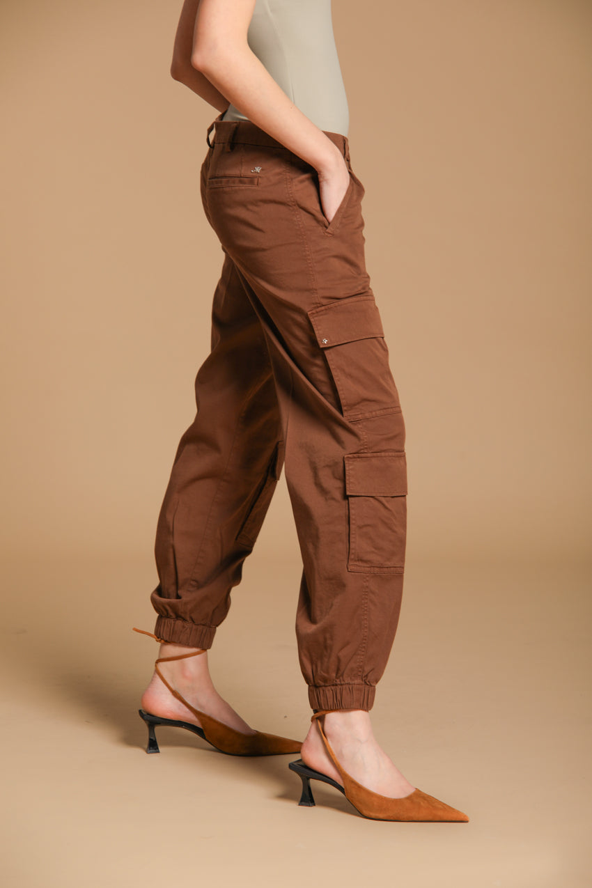 Evita Cargo Damen Hose in Gabardine Relaxed Fit