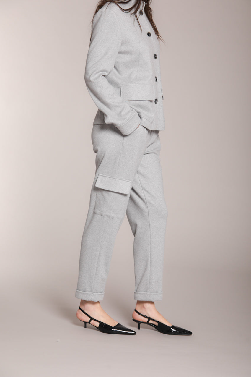 Foto 4 Chile Jogger pantalone cargo donna in jersey relaxed fit