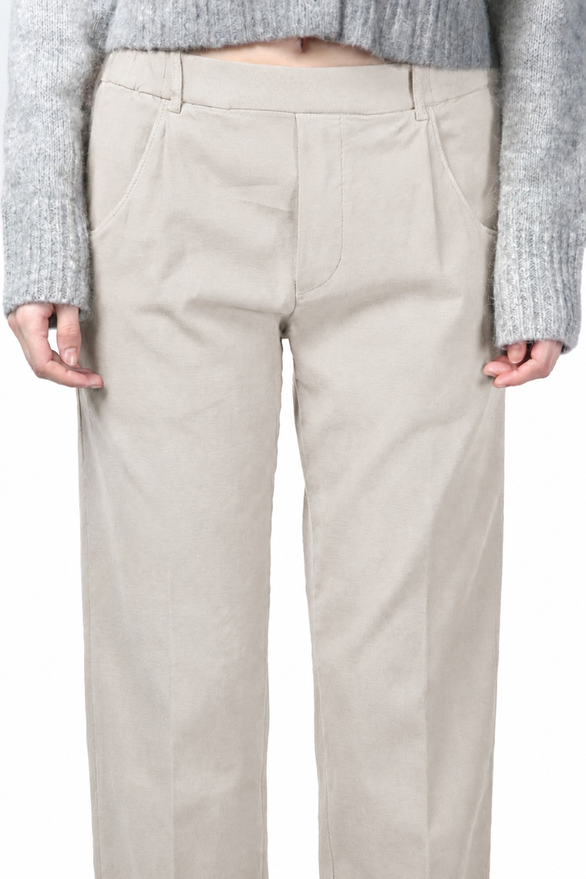 New York Jogger pantalon chino femme en twill stretch relaxed fit