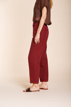 Linda Summer pantalon chino femme en canvas relaxed fit