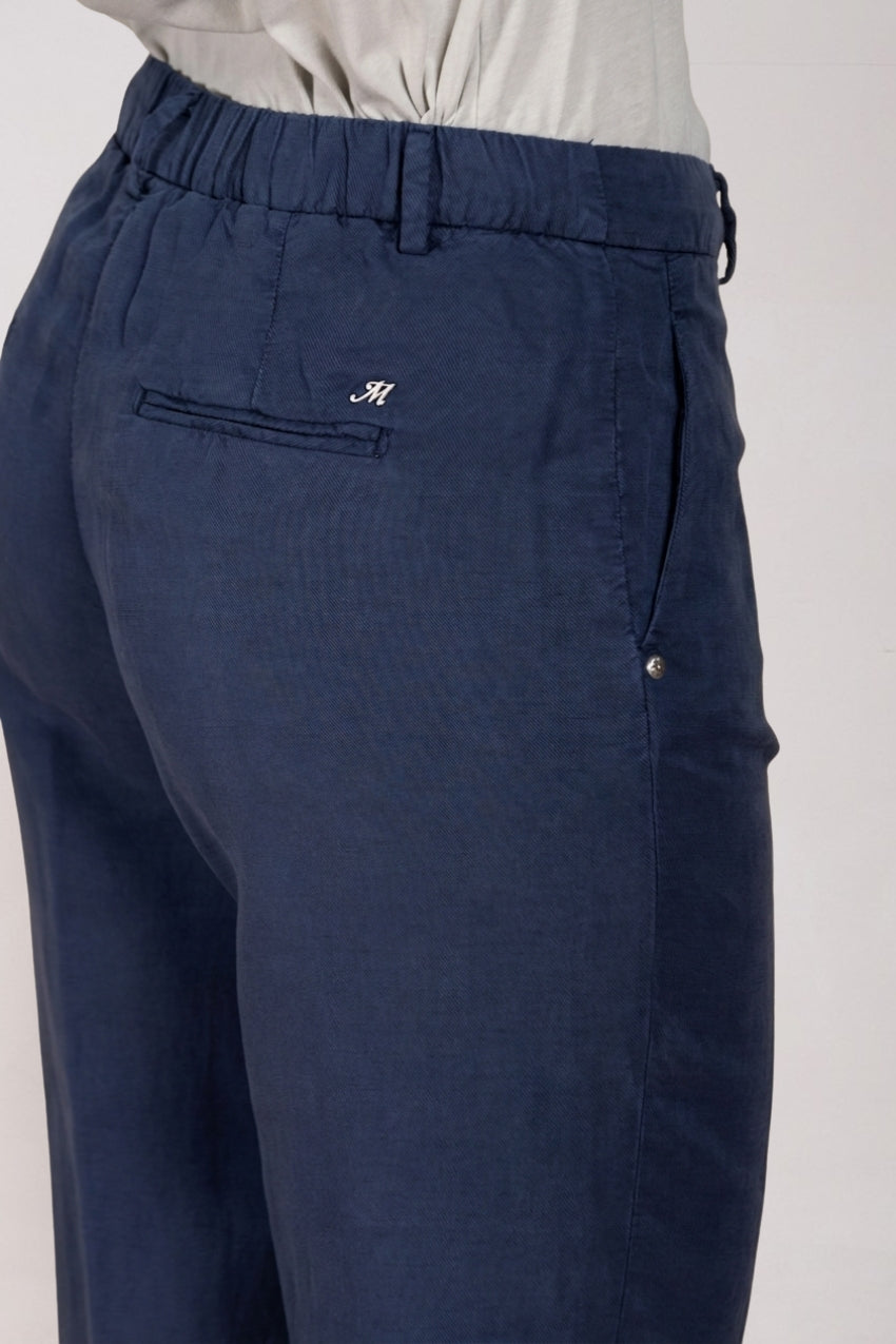 Linda Summer pantalone chino donna in canvas relaxed fit