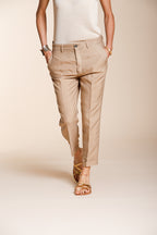 Linda Summer pantalone chino donna in canvas relaxed fit