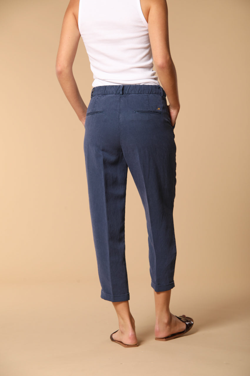 Linda Summer pantalon chino jogger femme en toile coupe Relaxed