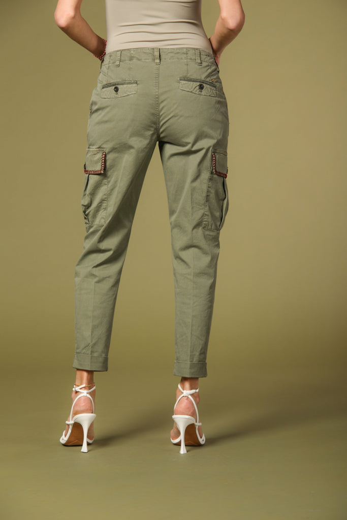Image 6 de Pantalon cargo pour femme modèle Judy Archivio de Mason's en vert fit relaxed