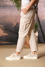 Judy Archivio women's cargo pants stretch cotton twill relaxed fit