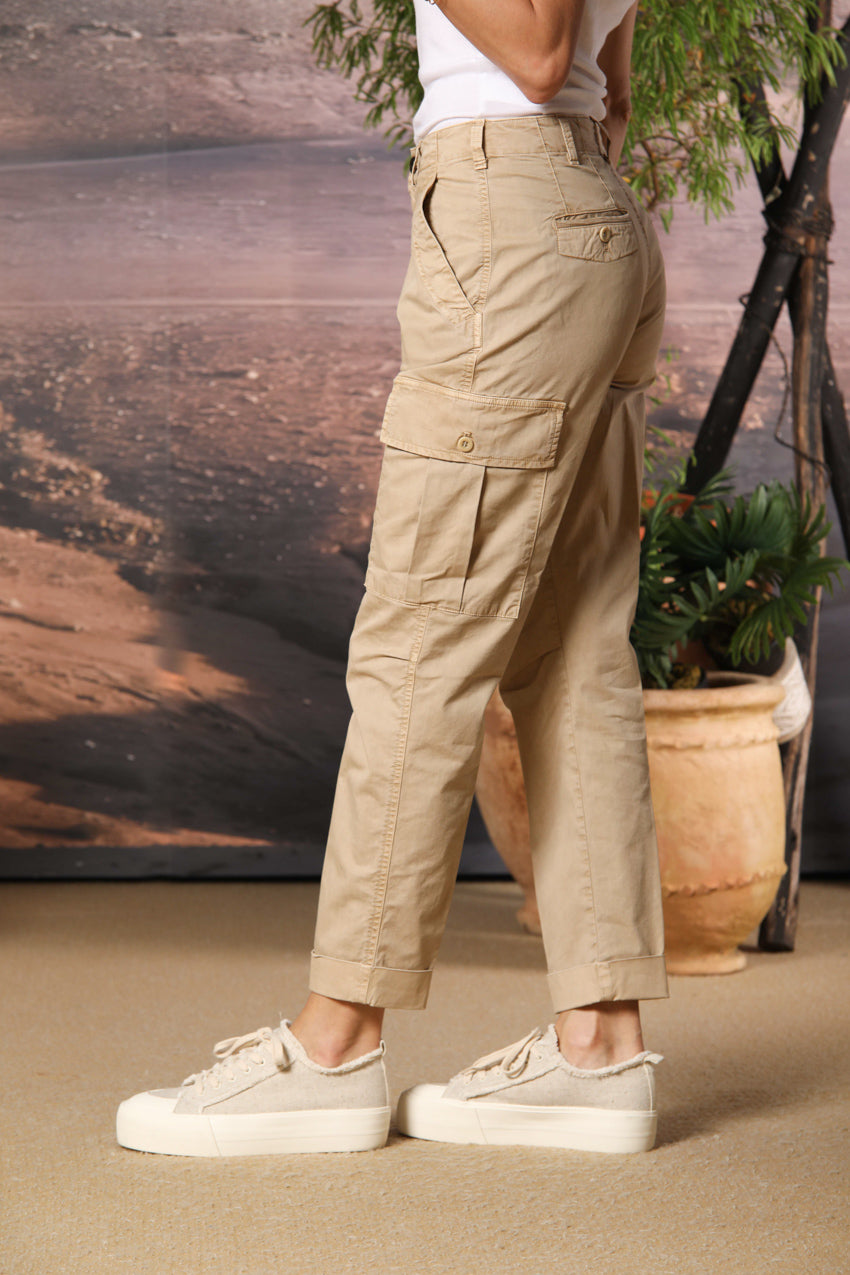 Judy Archivio women's cargo pants stretch cotton twill relaxed fit