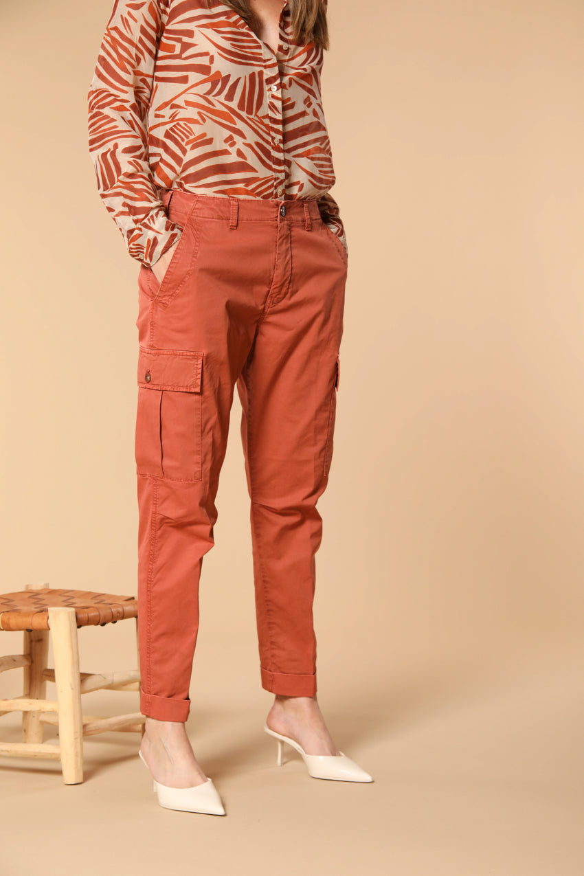 Judy Archivio women's cargo pants stretch cotton twill relaxed fit