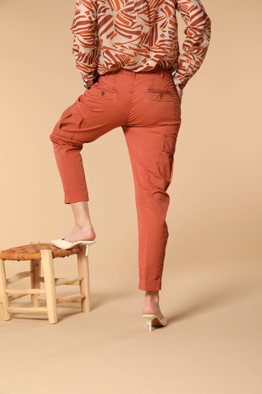 Judy Archivio Damen Cargo-Hose aus Stretch-Baumwoll-Twill Relaxed Fit