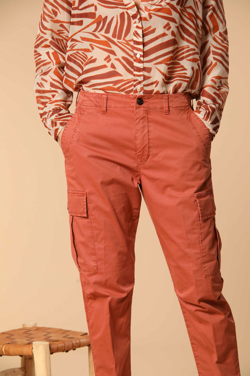 Judy Archivio women's cargo pants stretch cotton twill relaxed fit