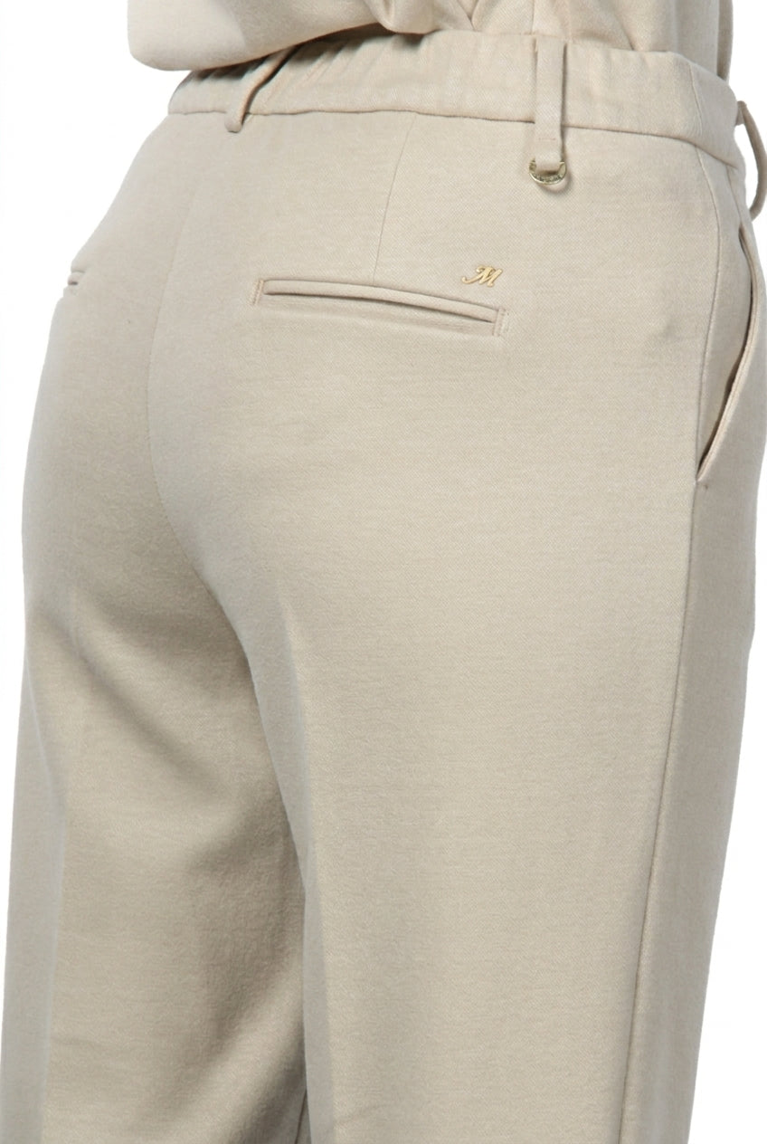 New York Cozy pantalone chino donna in jersey relaxed fit