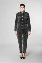 New York Cozy women’s chino pants in 1000-wale corduroy carrot fit