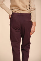 Foto 5 New York Cozy pantalone chino donna in gabardina carrot fit