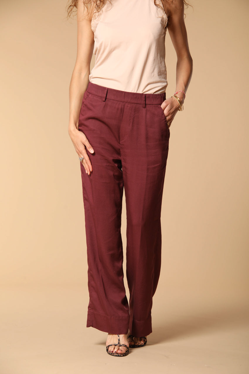 New York Cozy Straight Damen Chino Jogger Hose im Modal Straight Fit