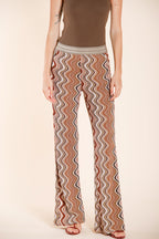 Easy Straight Elax women's chino jogger pants in lurex knit straight fit