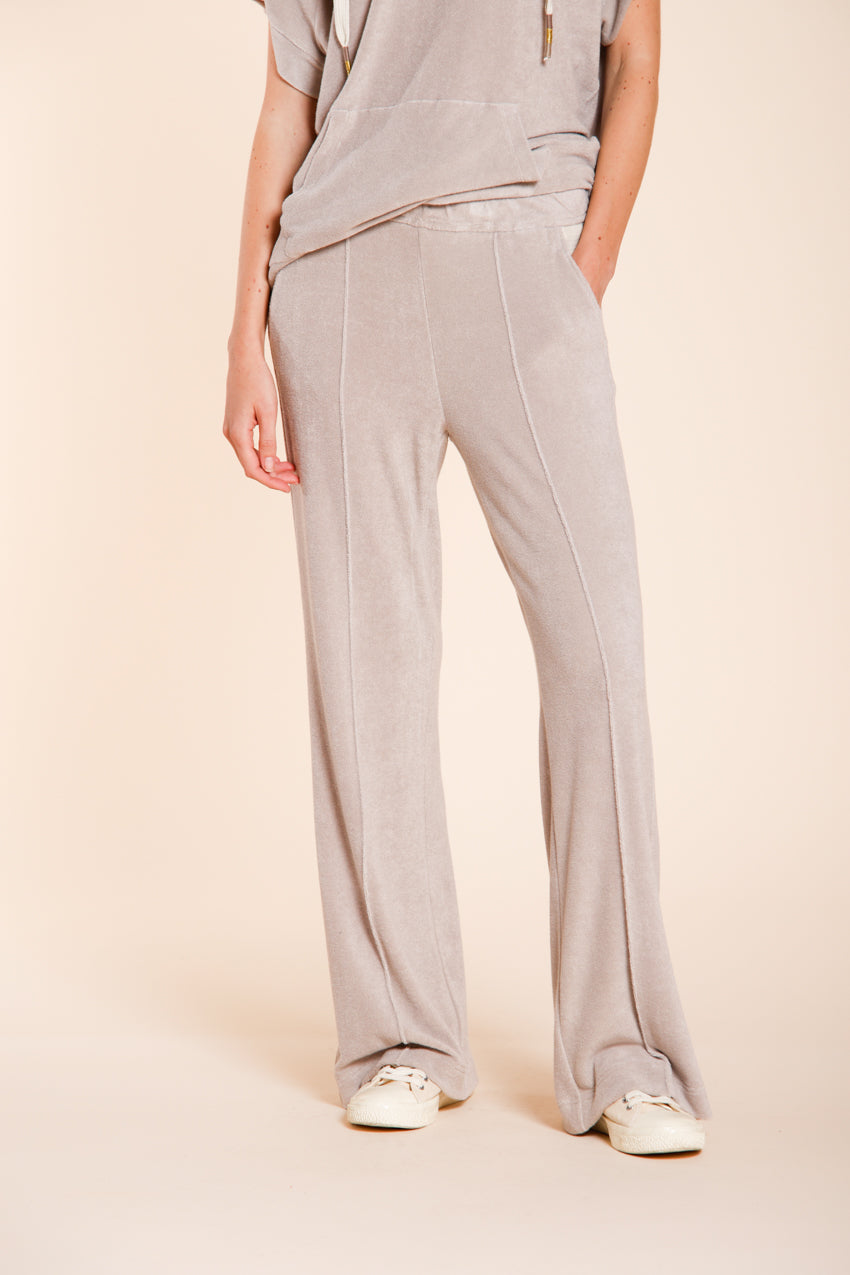 Easy Straight women's chino jogger pants in terry jersey straight fit
