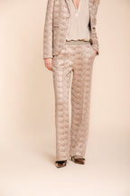 Foto 3 Easy Straight Elax pantalone chino donna in jersey lurex straight fit