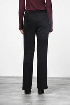 Easy Straight Chinohose für Damen aus Jersey mit Lurex in Strickoptik mit straight fit