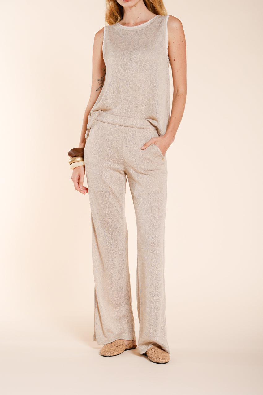 Easy Straight pantalon chino jogger femme en maille straight fit