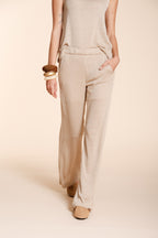 Easy Straight pantalon chino jogger femme en maille straight fit