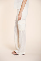 Easy Straight women's cargo jogger pants in crochet knit straight fit