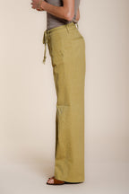 New York Straight pantalon chino femme en twill de coton et lin straight fit