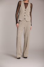 Easy Straight pantalon chino femme en jersey bouclé straight fit