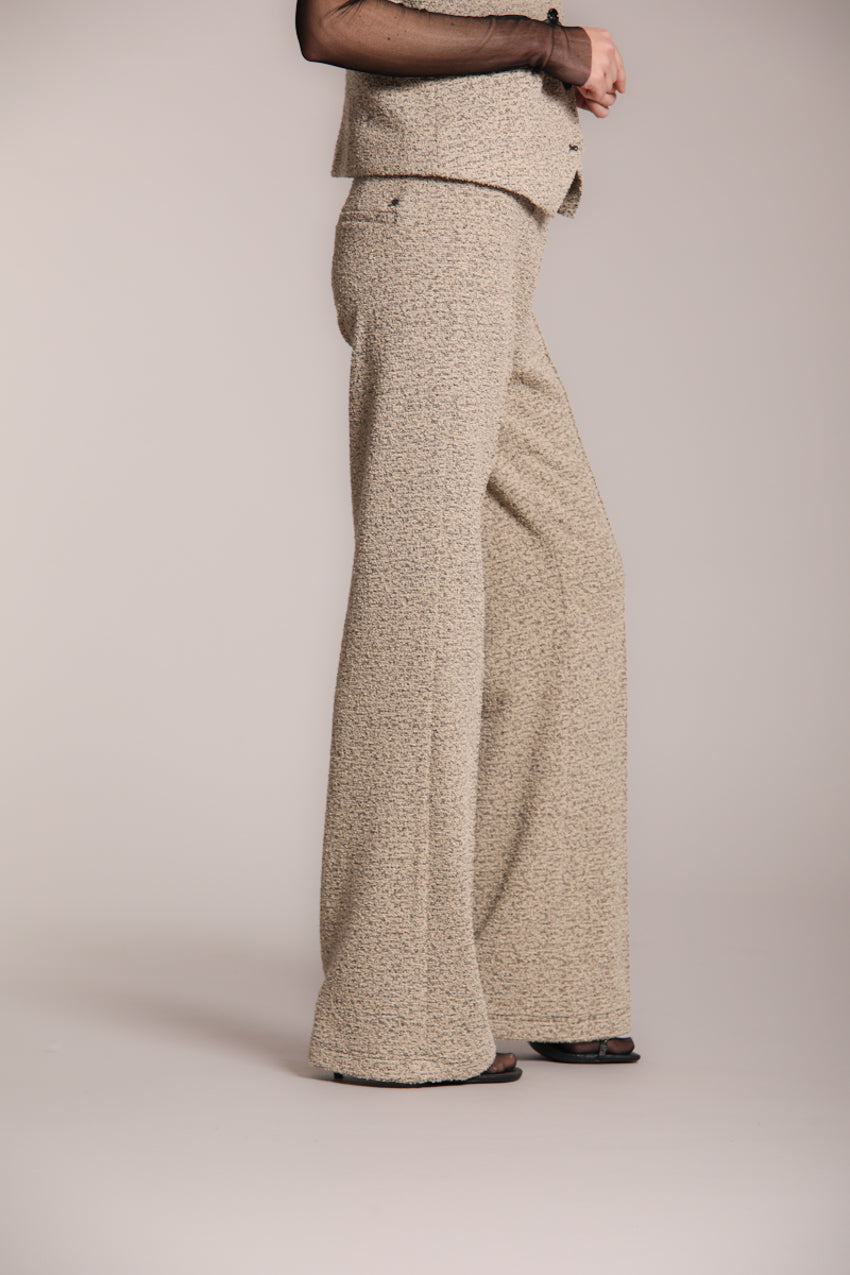 Easy Straight Damen-Chinohose aus Bouclé-Jersey straight fit