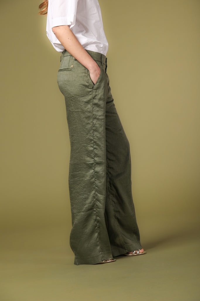 Image 3 de Pantalon chino pour femme modèle New York Straight de Mason's en vert