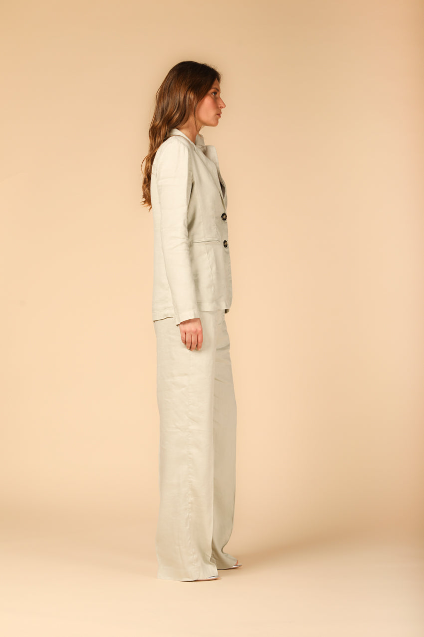 Image 3 de pantalon chino pour femme, modèle New York Straight, en couleur stuc de Mason's