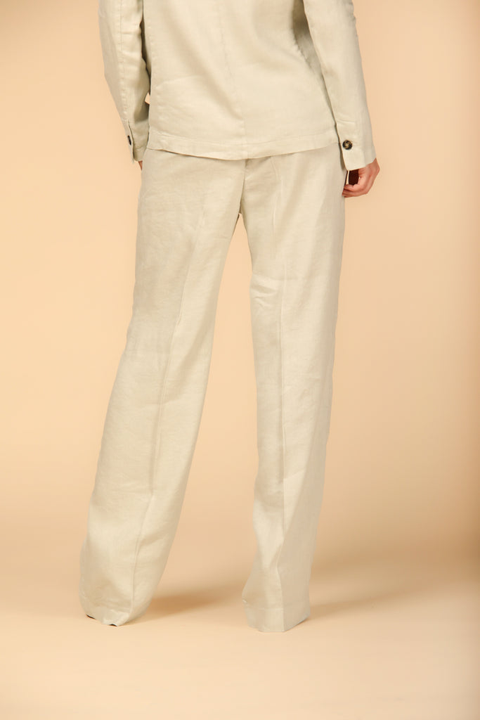 Image 4 de pantalon chino pour femme, modèle New York Straight, en couleur stuc de Mason's