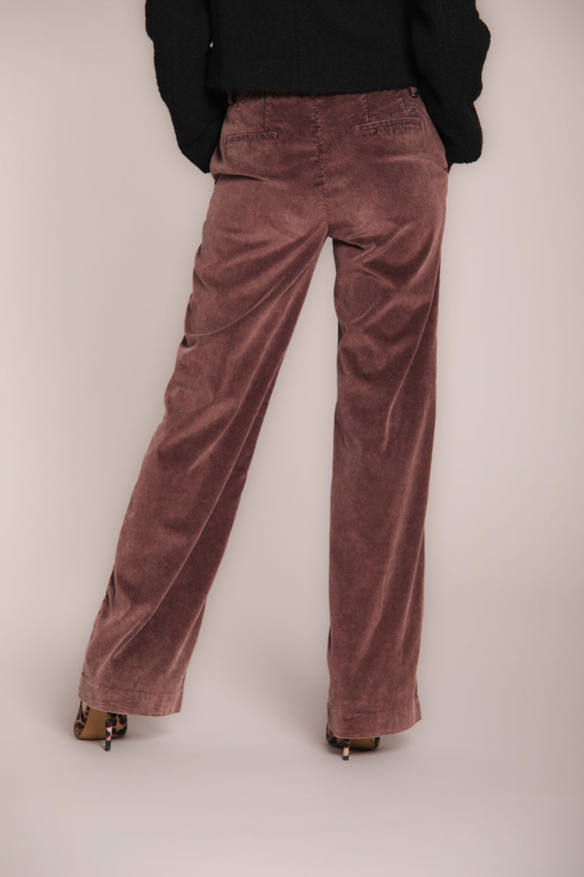 Foto 4 New York Straight pantalone chino donna in velluto a coste straight fit