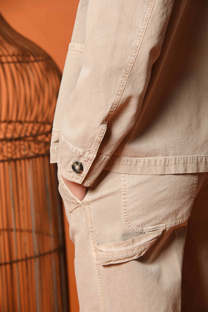 Detroit Straight Damen Chino-Hose aus Flammgarn-Panama im Straight Fit