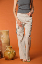 Victoria Cargo Pants women's in modal Straight fit 