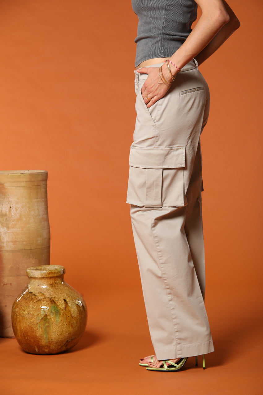 Victoria Cargo Pants women's in modal Straight fit 