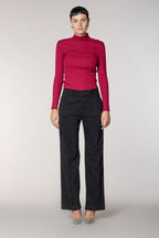 New York Straight pantalon chino femme en gabardine straight fit