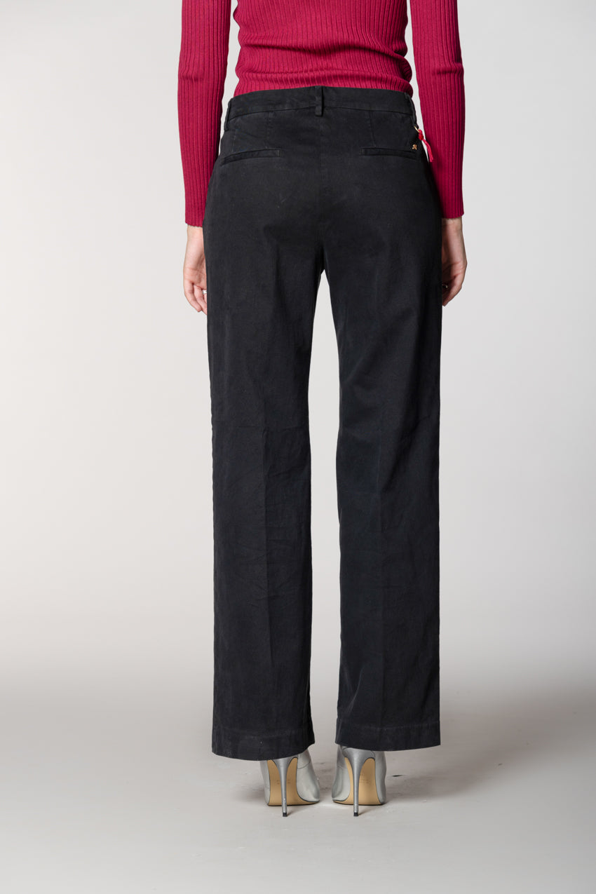 New York Straight pantalon chino femme en gabardine straight fit