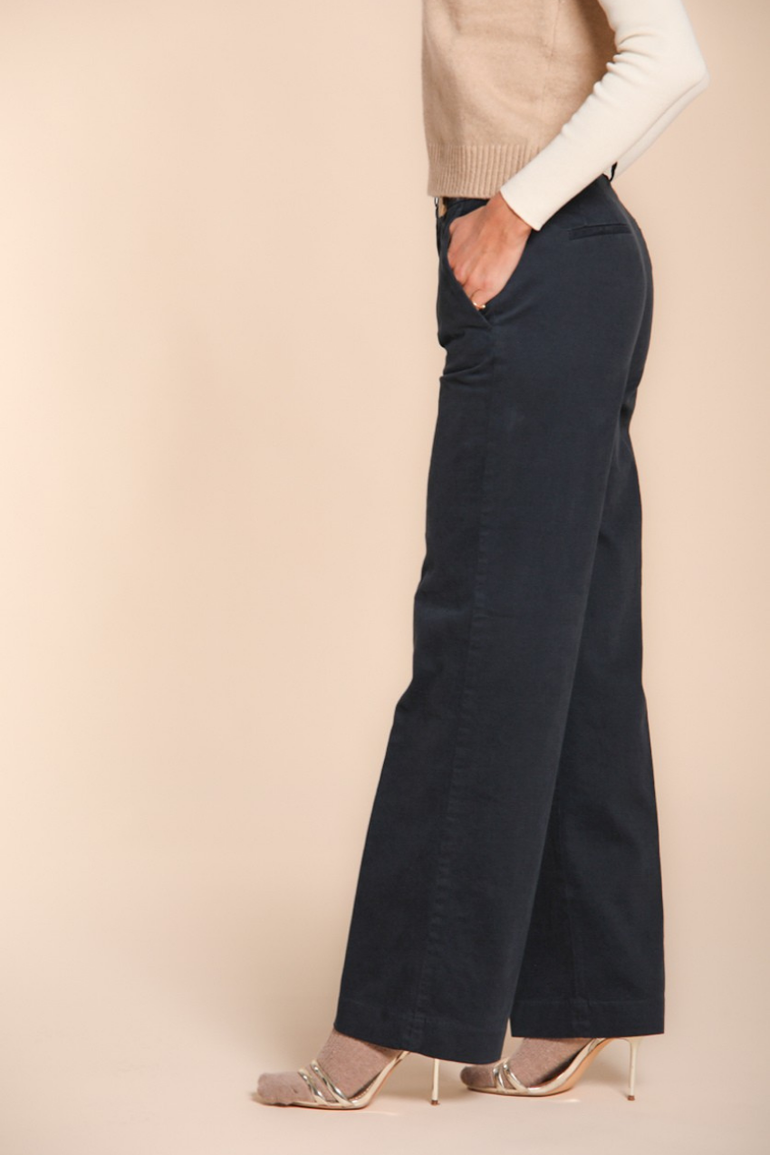 New York Straight pantalon chino femme en gabardine straight fit