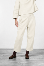 Balloon Chinohose für Damen aus Wolltuch mit balloon fit
