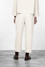 Balloon Chinohose für Damen aus Wolltuch mit balloon fit
