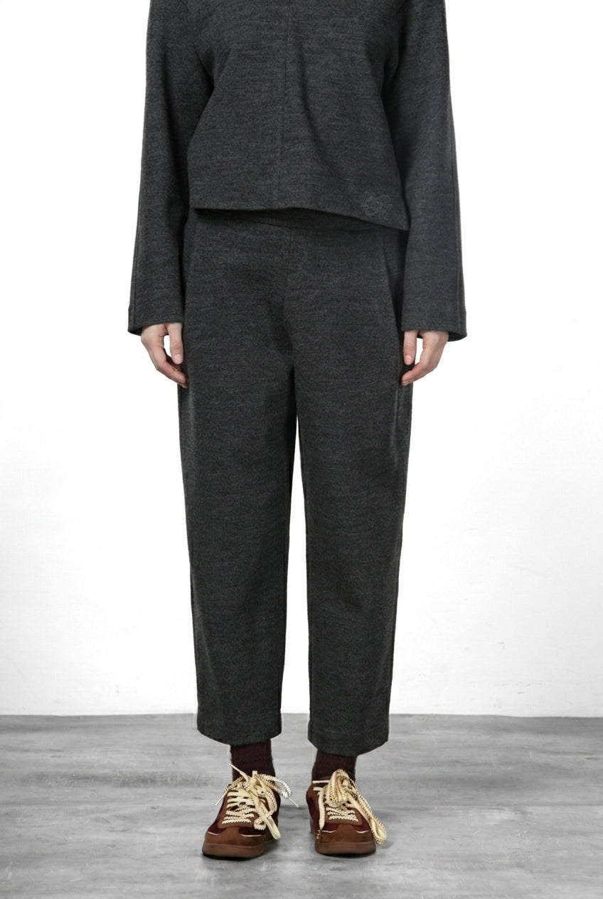 Women's Chino Trousers in Jersey Fabric with Balloon Fit