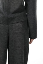 Women's Chino Trousers in Jersey Fabric with Balloon Fit