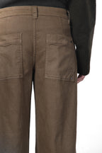 New York Palazzo Damen-Chinohose aus Gabardine, Wide Leg