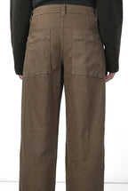 New York Palazzo Damen-Chinohose aus Gabardine, Wide Leg