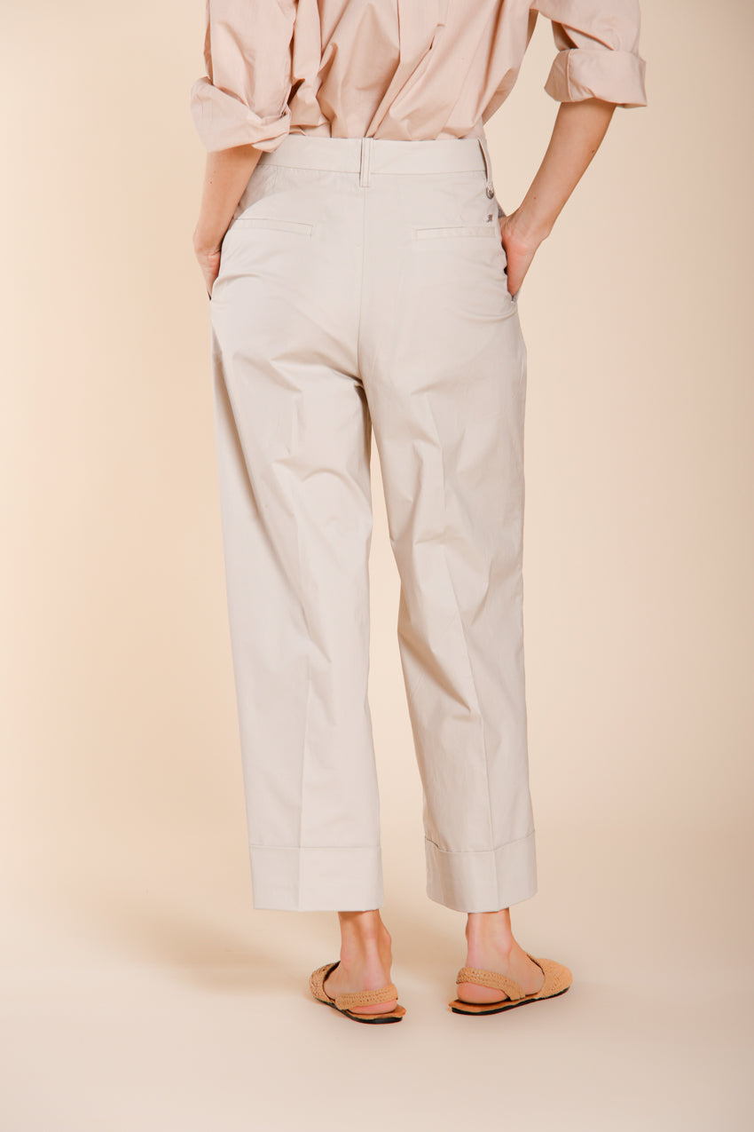 New York Wide women's chino pants in parachute canvas wide leg