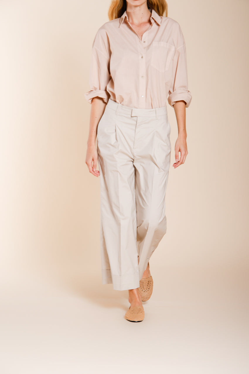 New York Wide women's chino pants in parachute canvas wide leg