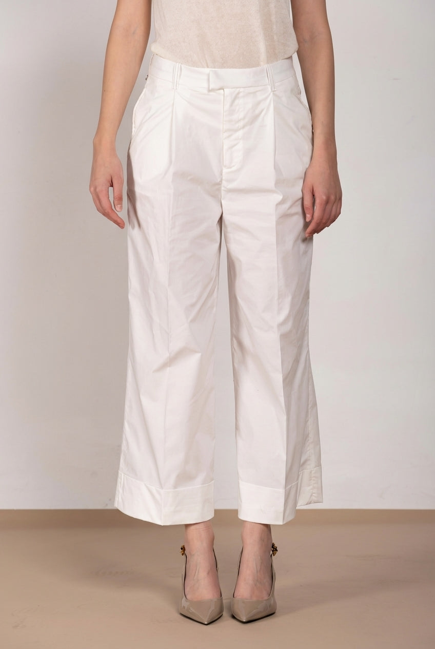 New York Wide women's chino pants in parachute canvas wide leg