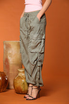 Francis Damen Cargo Jogger aus Baumwolle Modal Wide Leg